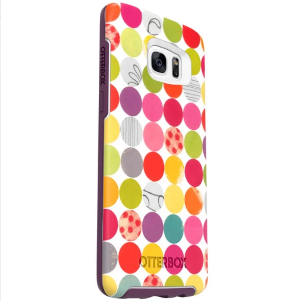 NEW! OTTERBOX Symmetry Series Case Galaxy S7 Edge Gumballs Single-Piece